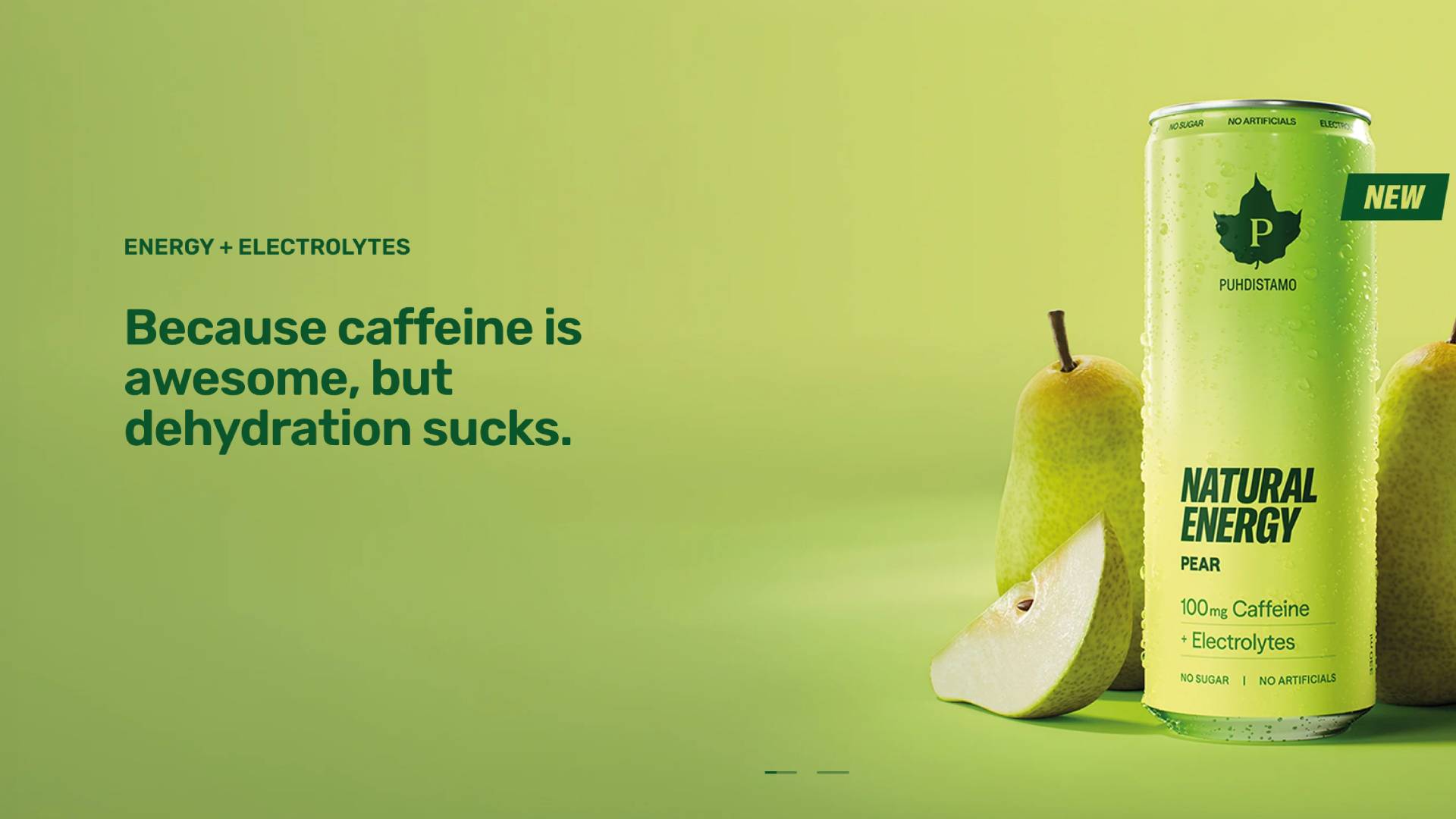 Puhdistamo Natural Energy Drinks